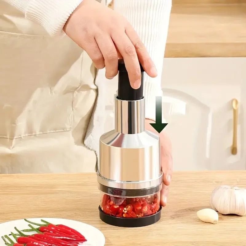 Premium Stainless Steel QuickPress Chopper