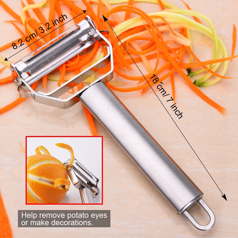 SwiftPeel Stainless Steel Fruit & Veggie Peeler & Grater