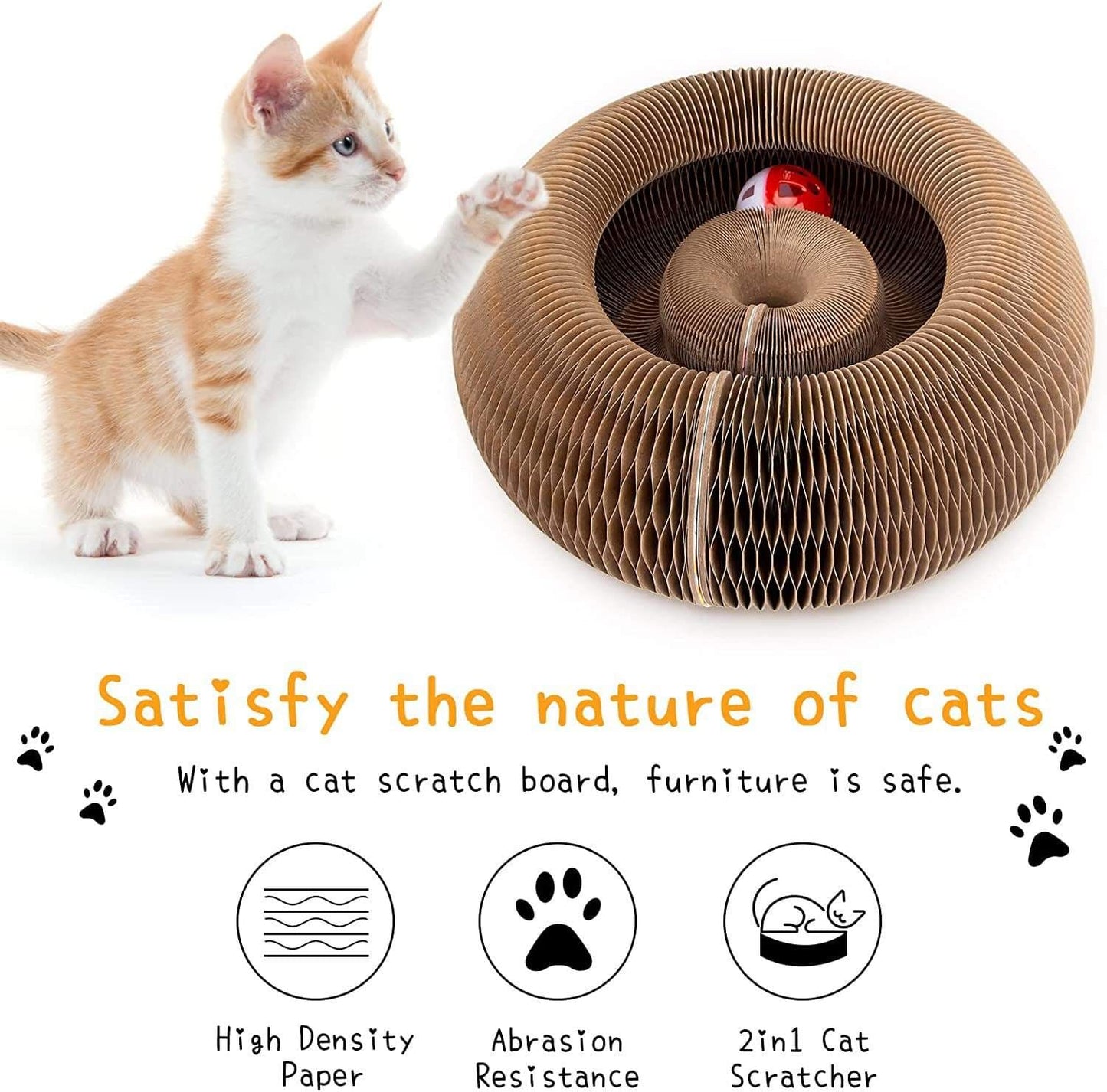 Interactive Cat Scratcher & Play Toy