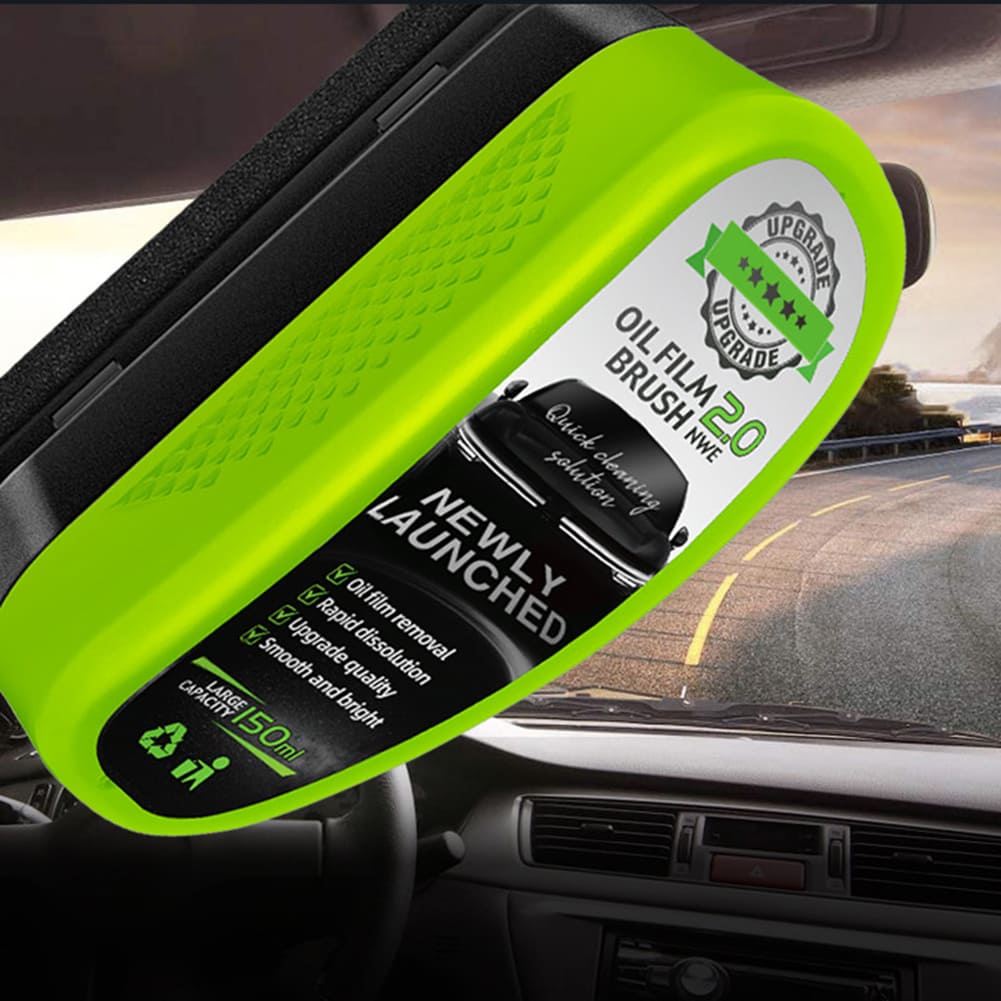 Oil Film Remover for Car Windshield & Mirrors (2-Pack)