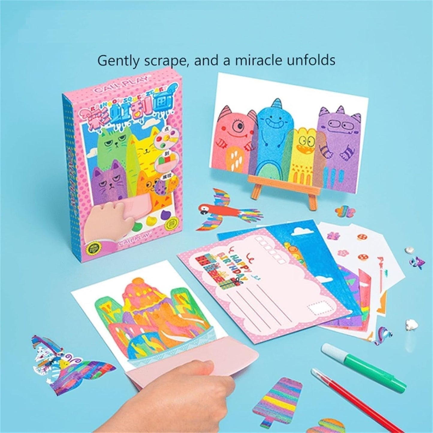 ColorFizz Rainbow Squeeze & Scratch Kit