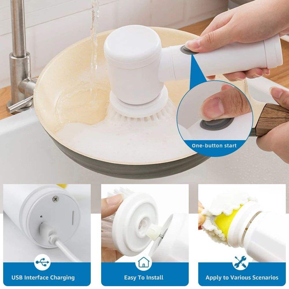 Magic Electric Cleaning Brush USB Rechargeable