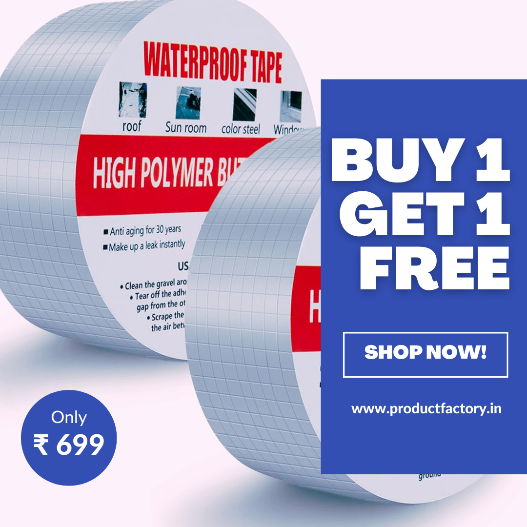 Aluminium Waterproof Sealing Tape - 5m x 2in (Pack of 2)