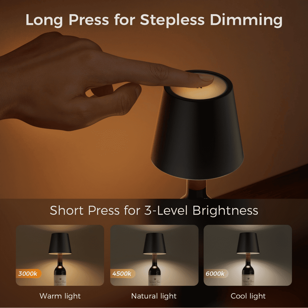 Touch Control Bottle Ambient Light Lamp