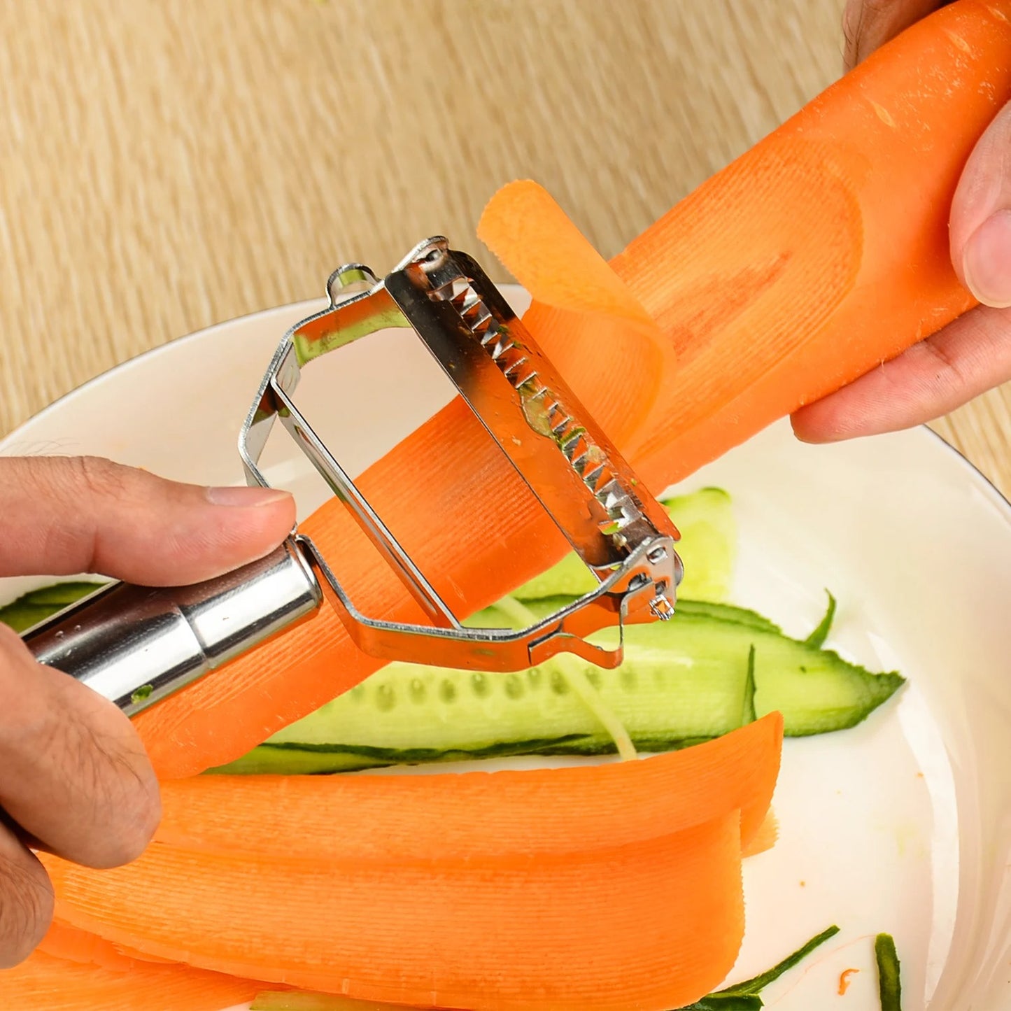 SwiftPeel Stainless Steel Fruit & Veggie Peeler & Grater