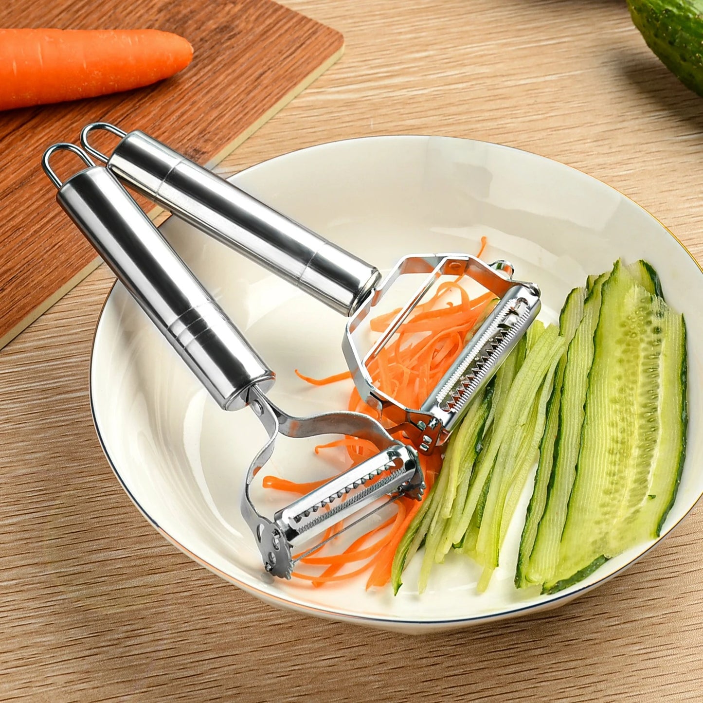 SwiftPeel Stainless Steel Fruit & Veggie Peeler & Grater