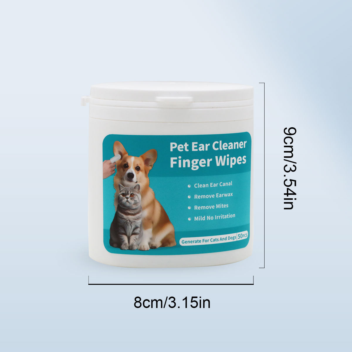 BreatheEZ™ Pet Dental Finger Wipes (50-Pack)