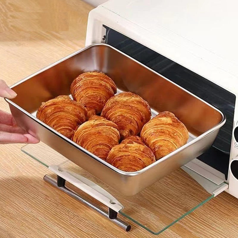 Stainless Steel Food Tray with Lid