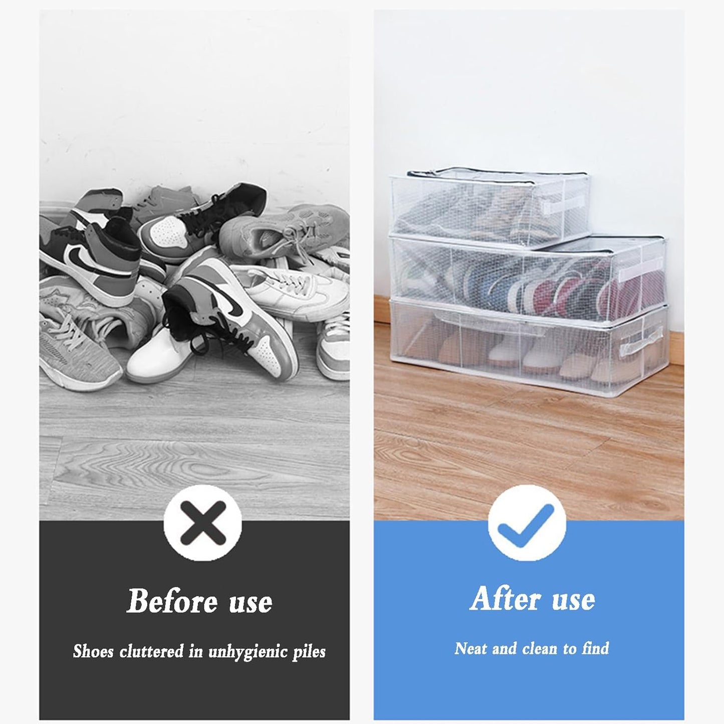 Clear Shoe Storage Bag Organizer
