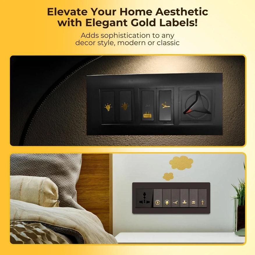Switch Labels: Gold & Black Edition