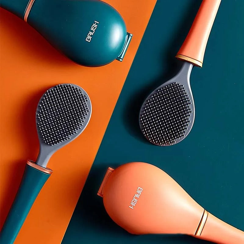 Modern Flexible Silicone Toilet Brush with Quick Dry Holder