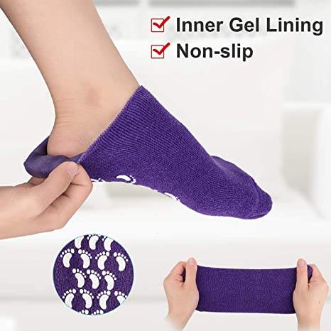 Silicone Gel Heel Moisturizing Socks for Men & Women