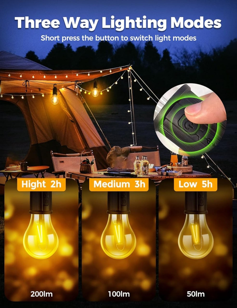 Charging Retro Light Bulb