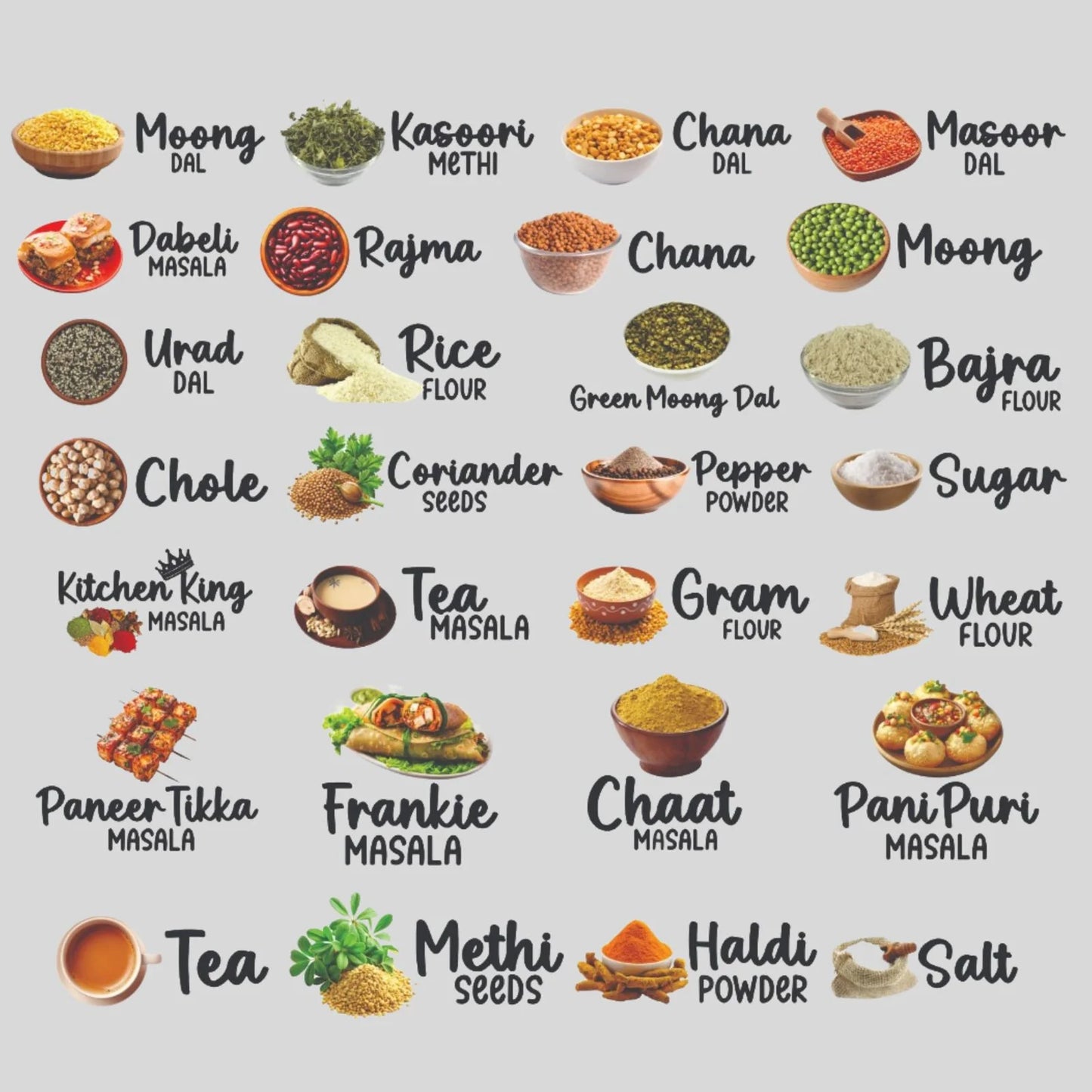 Premium 3D Spice Labels for Jars