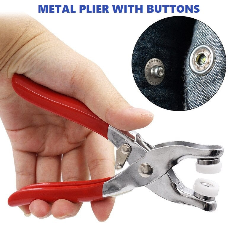 Metal Plier with Buttons