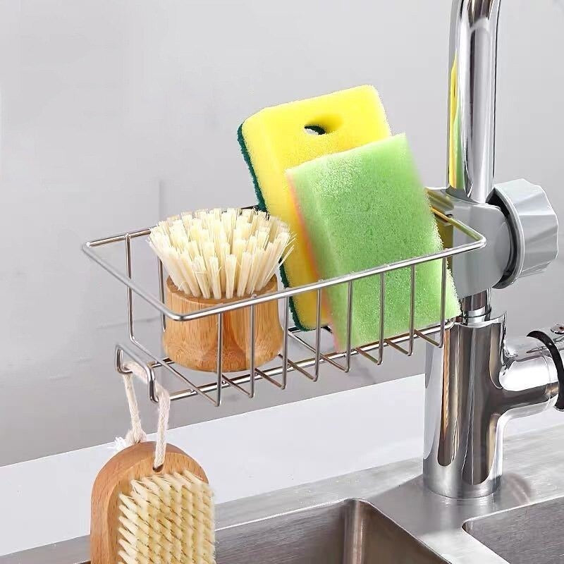 Stainless Steel Faucet Sponge Holder