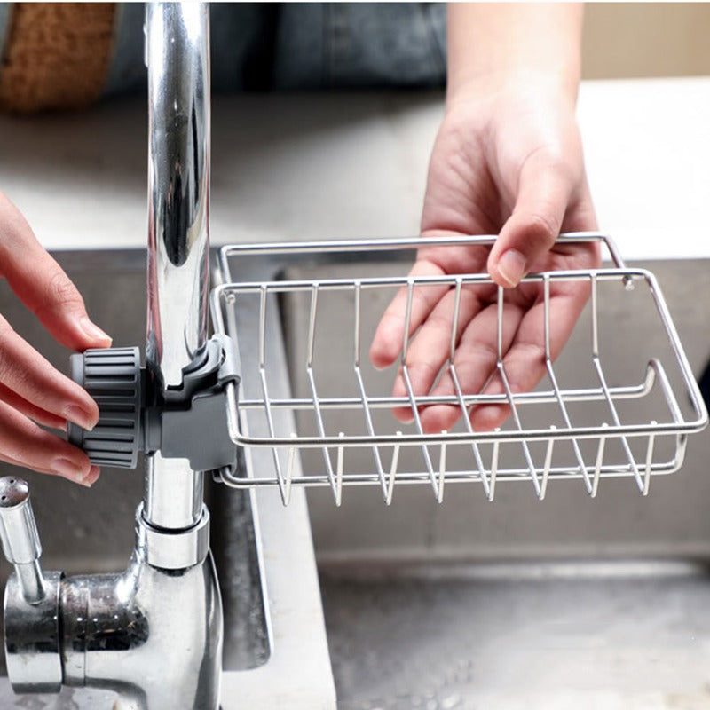 Stainless Steel Faucet Sponge Holder