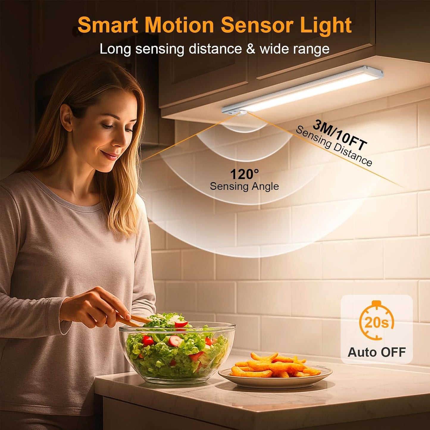 AutoGlow™ Smart Motion Sensor Magnetic LED Light (Rechargeable)