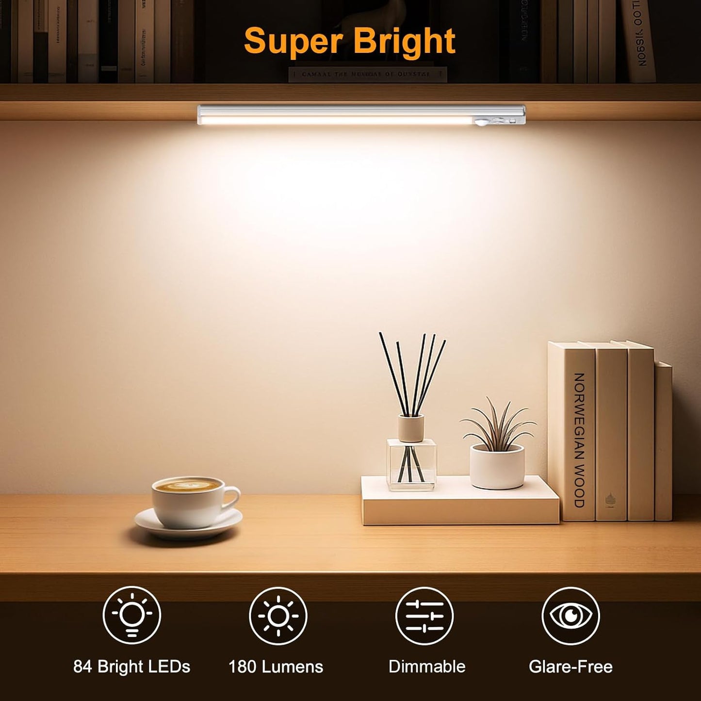 AutoGlow™ Smart Motion Sensor Magnetic LED Light (Rechargeable)