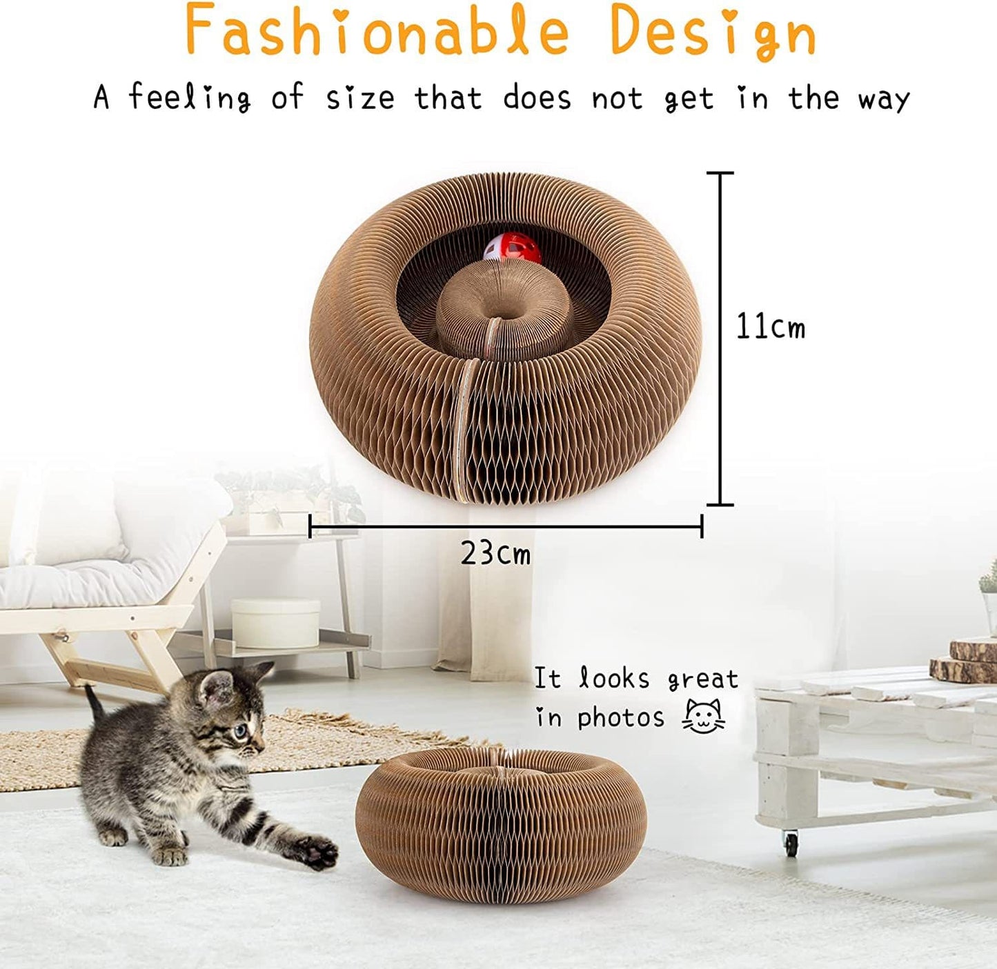 Interactive Cat Scratcher & Play Toy