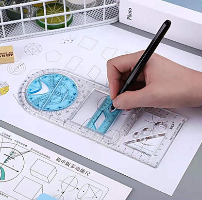 Multifunctional Geometry Drawing Ruler