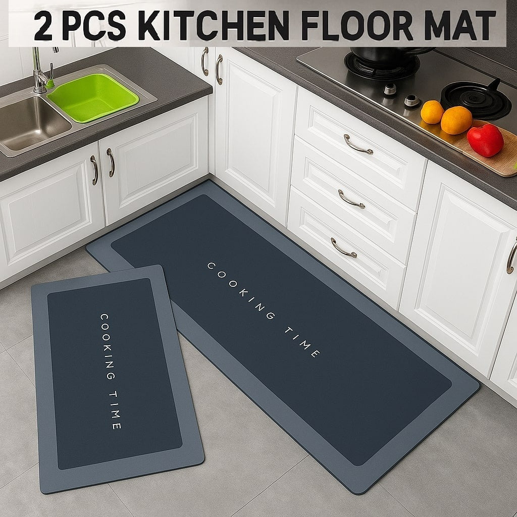 2 PCS Kitchen Floor Mat Set 🏡