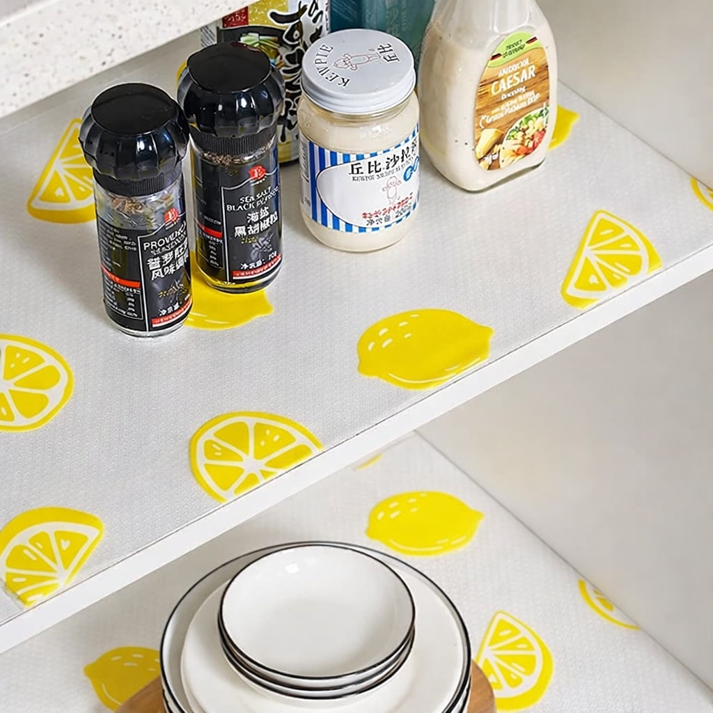 Anti-Slip Kitchen Shelf Mat – Drawer & Cabinet Liner Set (45 × 1.25 M)✨