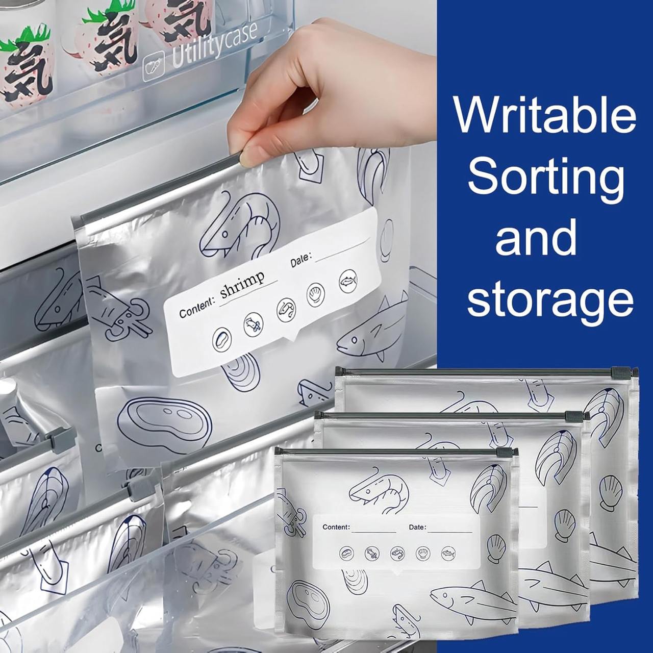 Aluminium Foil Zip Lock Reusable Bags🛍️