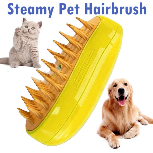 Steamy Pet Hairbrush